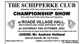 CHAMPIONSHIP SHOW OCTOBER 22